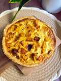 Quiche de calabaza, zanahoria y cebolla asada con ricotta en Airfryer
