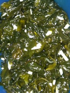 Foto resep 미역무침 (acar rumput laut)