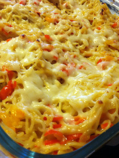 A picture of Baked Pasta with Peppers.