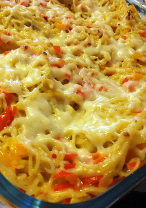 A picture of Baked Pasta with Peppers.