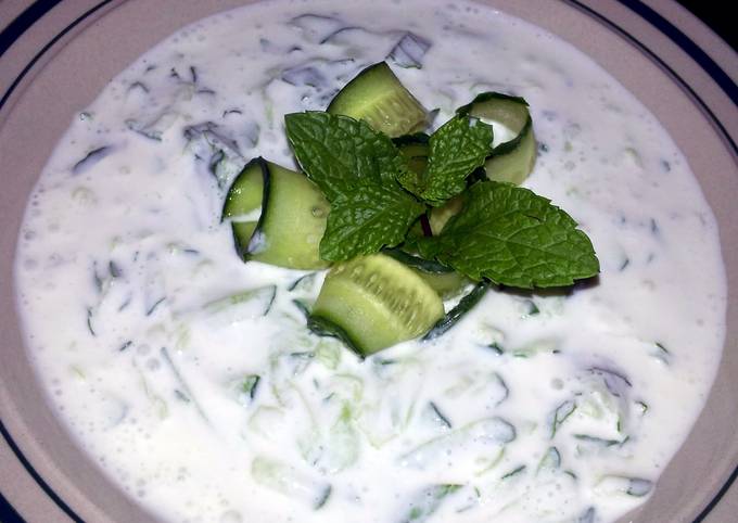 Recipe of Homemade Pam's yugort and cucumber appetizer…