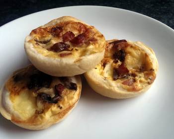 Popular Cuisine Sophies bacon brie and red onion tarts Delicious and Healthy