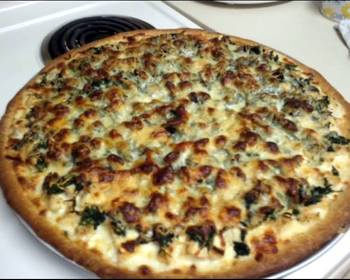 Fast Cooking Methods Alfredo chicken spinach pizza Delicious and Healthy