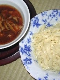 A picture of My Grandmother's DIY Udon Noodles.