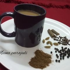 A picture of Jaggery masala tea.