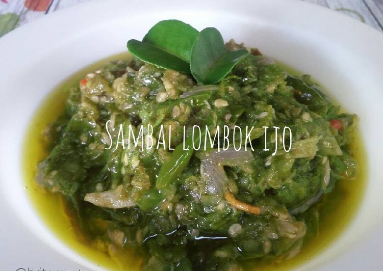 Langkah Mudah untuk Menyiapkan Sambal Lombok Ijo (#PR_RecookRancakBana) yang Enak