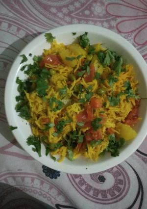 A picture of # peas pulao.