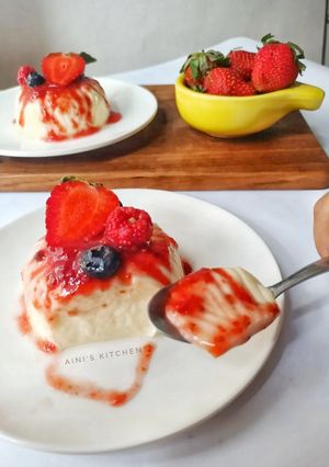 Foto resep Mixed Berries Egg Pudding