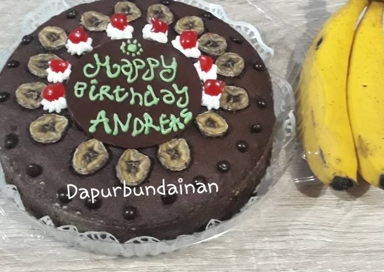 Banana Cake Jadi Birthday Cake 😊