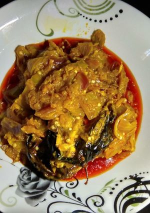 A picture of Añara (garden egg) sauce.