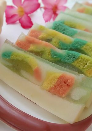 Foto resep Puding Rainbow