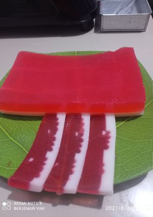 Foto resep Agar-agar merah putih 2 rupa