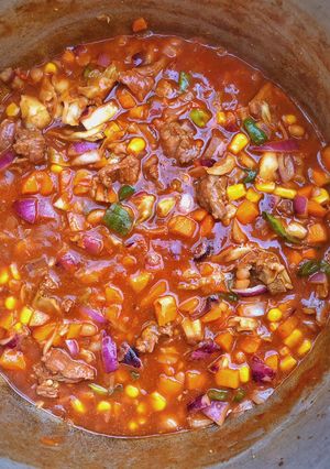 A picture of Taco soup.