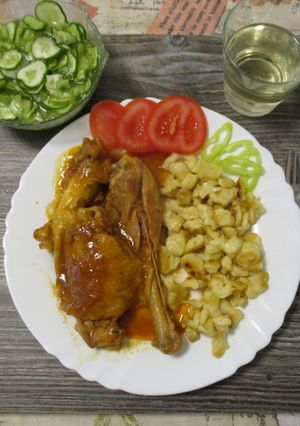 Coq au riesling 🍇 – rizlinges 🍷 kiskakas 🐓 recept fotója