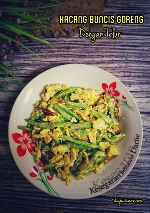 Gambar Kacang Buncis Goreng Dengan Telur