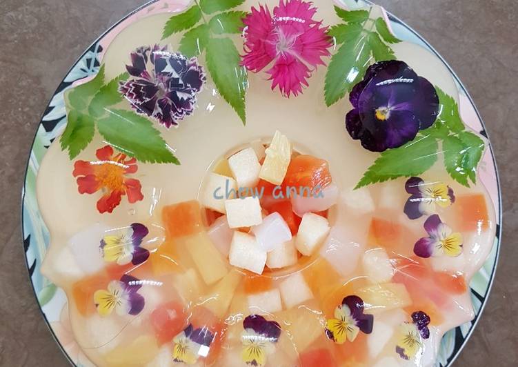 Puding Edible mix fruit cocktail