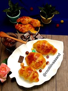 عکسی از دستور نان کره ای ژاپنی مغزدار شکلاتی