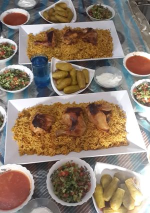 صورة لوصفة رز بخاري