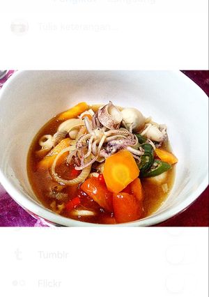 Foto resep Tumis kuah cumi-cumi campur