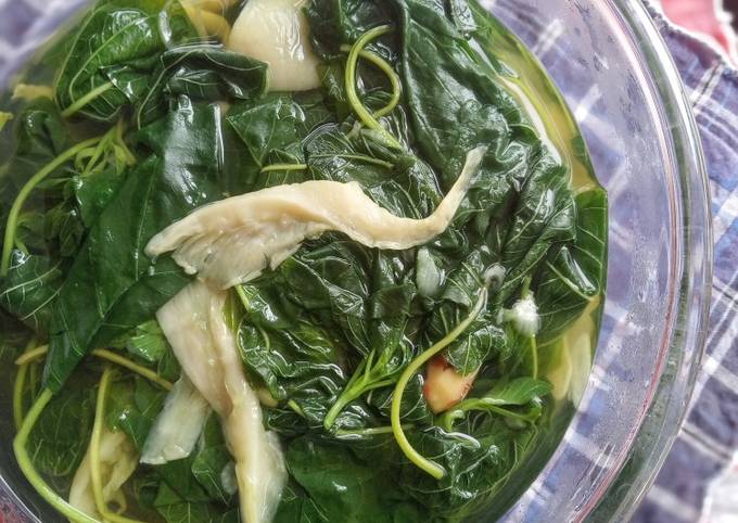 Sayur Bening Bayam Jamur