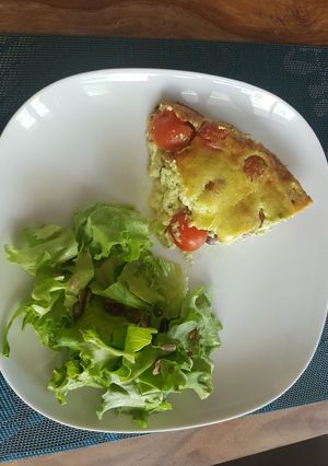 Une photo de Flan aux tomates cerises