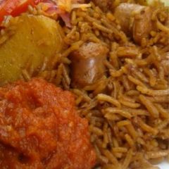 A picture of Sausage pilau.