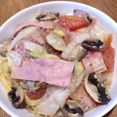 Chinese Cabbage with Ham A picture of Chinese Cabbage with Ham.