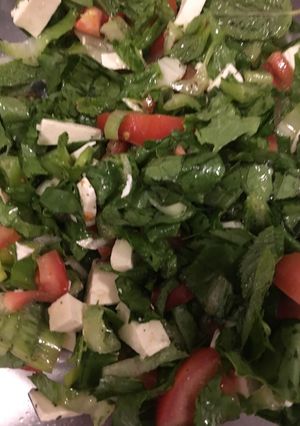 صورة لوصفة سلطة الخس بالجبنة 😍
