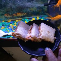 A picture of Rassian finger sandwich.