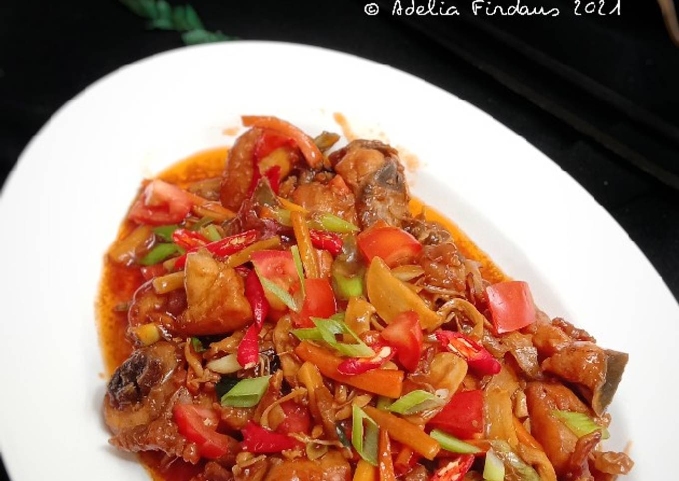 Ayam Saus Tiram Pedas