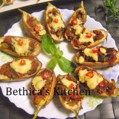 A picture of Ramadan Special - Baked baby Eggplants (Yummy Appetizers).