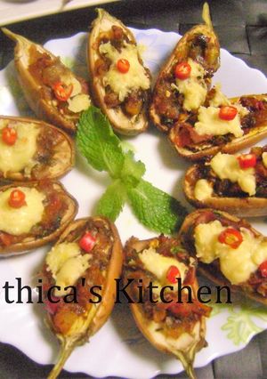 A picture of Ramadan Special - Baked baby Eggplants (Yummy Appetizers).