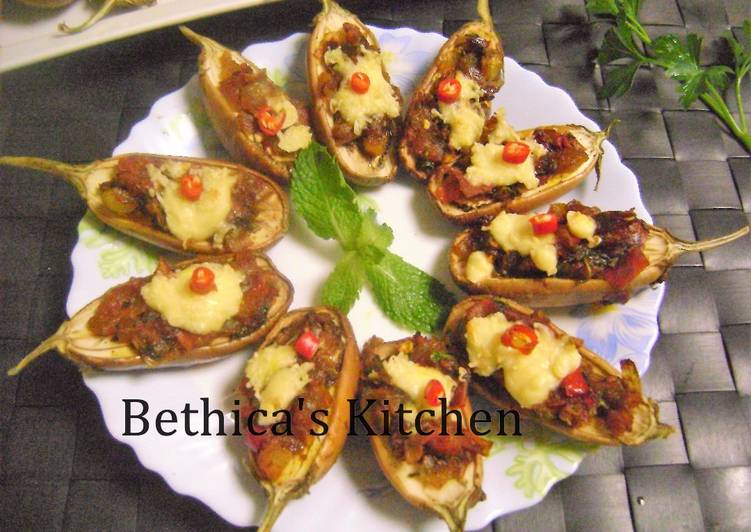 Ramadan Special - Baked baby Eggplants (Yummy Appetizers)