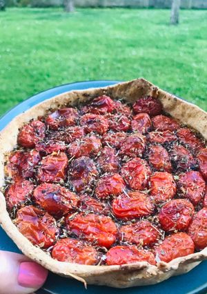 Une photo de Tarte aux tomates cerises