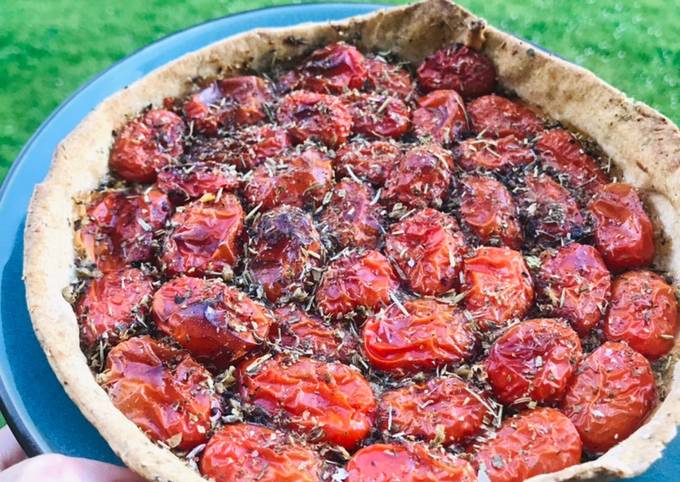 Tarte aux tomates cerises