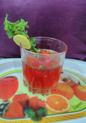 A picture of Rose mint lemonade.