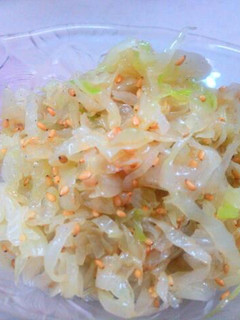 A picture of Cabbage Namul.