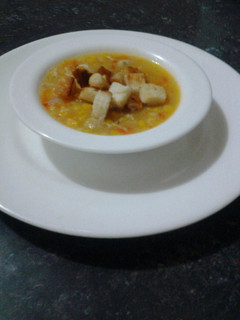 A picture of Chicken and Corn Soup.
