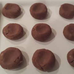 A picture of Peanut butter fudge thumbprints.