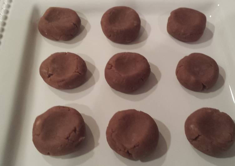 Steps to Prepare Quick Peanut butter fudge thumbprints
