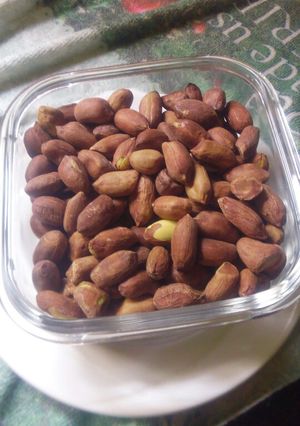 A picture of Oven roasted ground nuts.