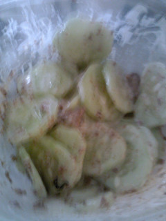 A picture of Cucumber salad.