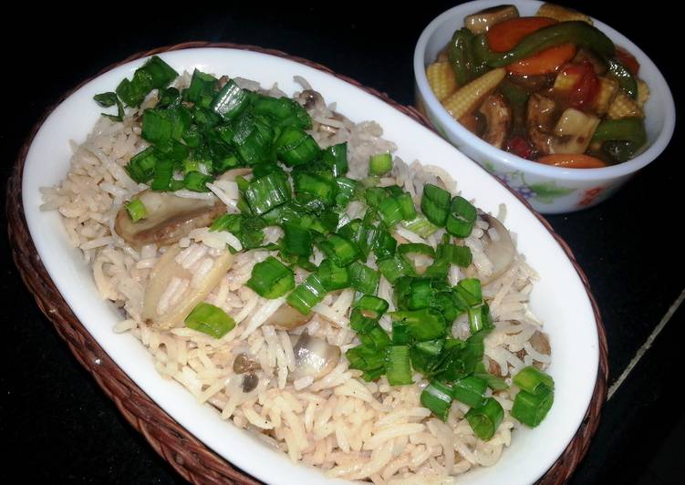 Simple Way to Prepare Quick GINGER MUSHROOM FRIED RICE
