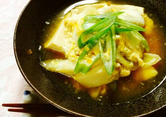 Quick Easy Simmered Egg and Tofu Recipe