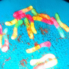 A picture of Mexican Sour Gummi Worms.