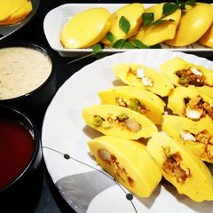 A picture of Stuff Khandvi Idli.