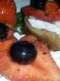 Sig's Berries over Goat's Cheese Crostini