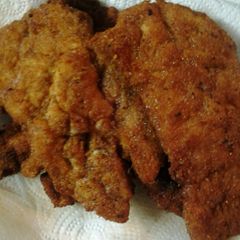 A picture of Chicken hammered thinly.
