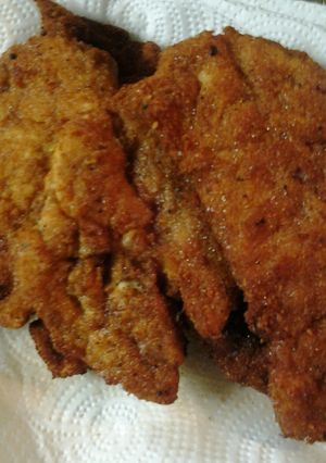 A picture of Chicken hammered thinly.