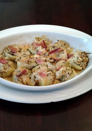 A picture of Crab and Cheese Stuffed Artichoke Hearts.